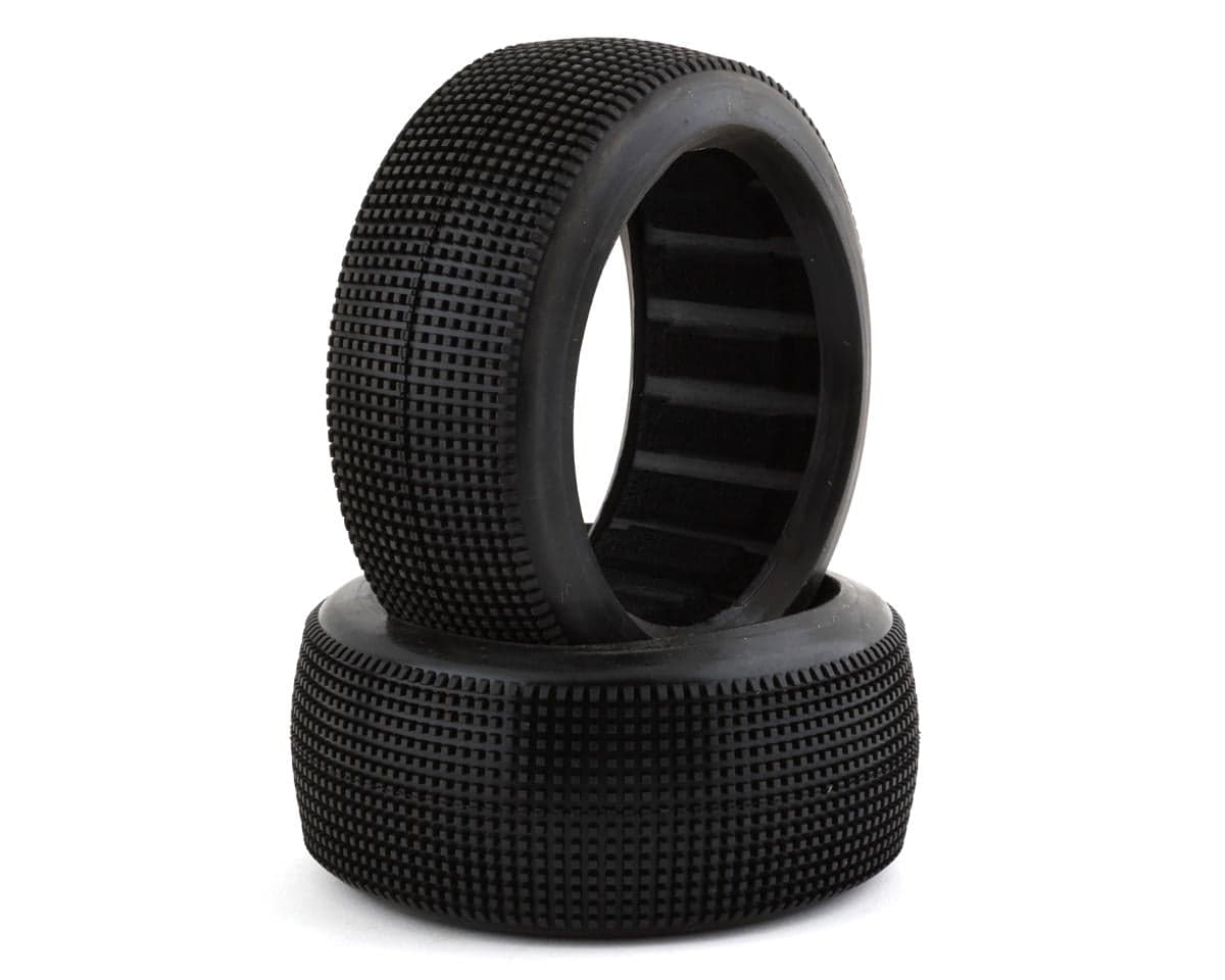 Raw Speed RC Mach One 1/8 Buggy Tires (2) (Soft) w/Closed Cell Inserts