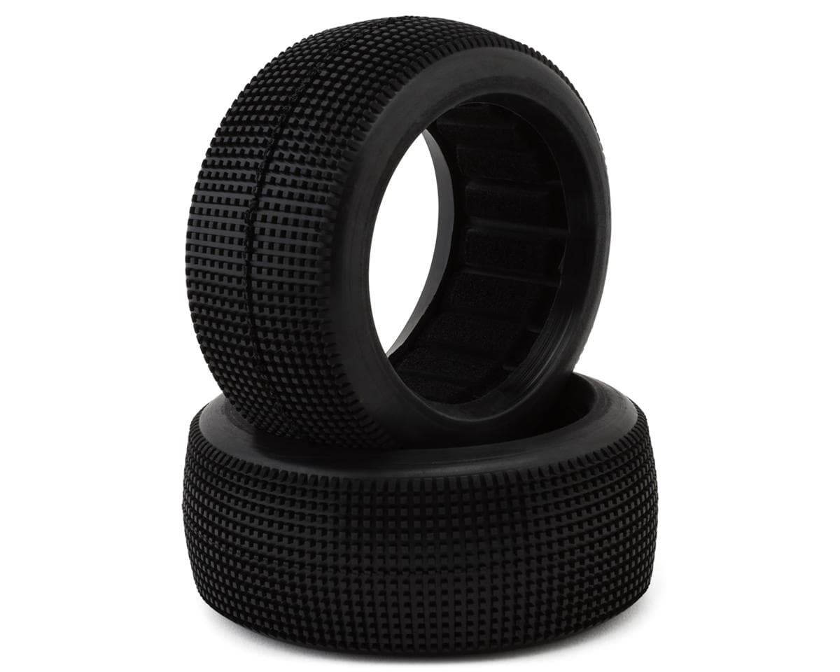 Raw Speed RC Mach One 1/8 Buggy Tires (2) (Clay) w/Closed Cell Inserts