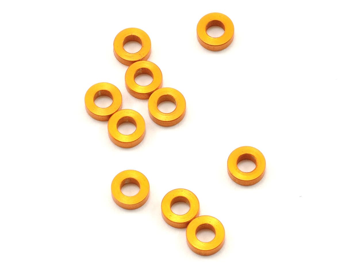 XRAY 3x6x2.0mm Aluminum Shim (Orange) (10)