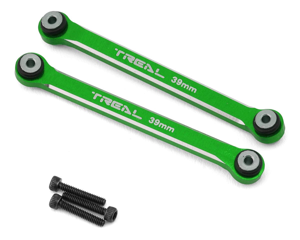 Treal Hobby Axial SCX24 Aluminum 4-Link Conversion (Green) (2) (39mm) (C10/Bronco/Wrangler/Gladiator)