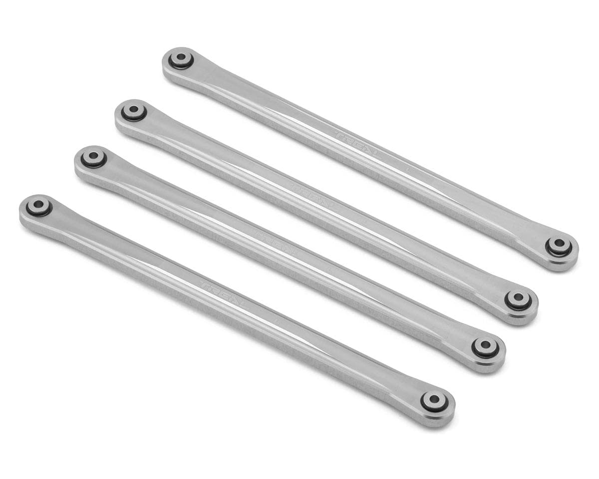 Treal Hobby Losi LMT Aluminum Lower Link Bars (4) (Silver)
