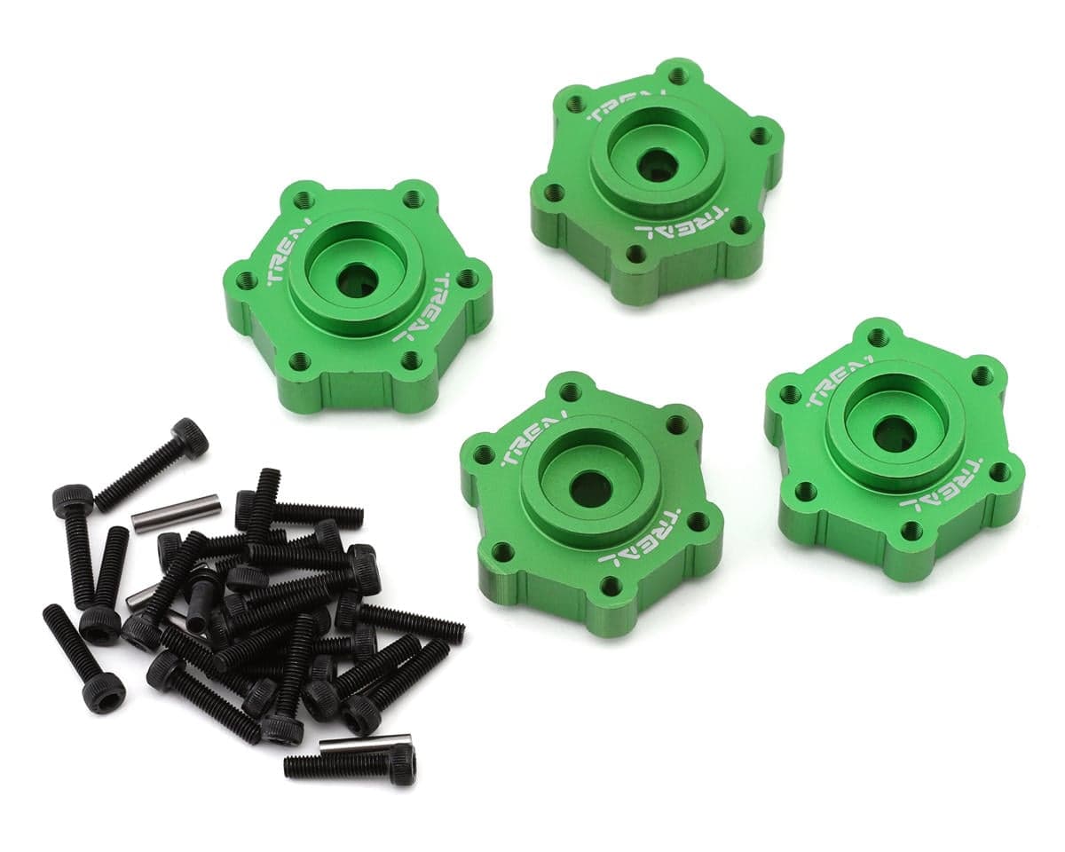 Treal Hobby Losi LMT Aluminum Wheel Hub Spacer (Green) (4) (+0mm)