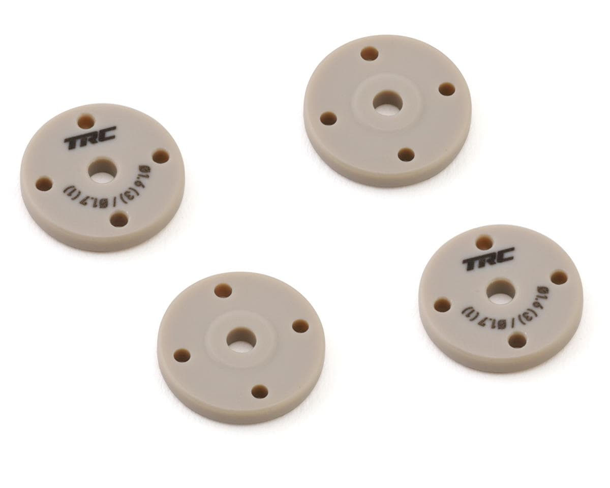 Throttlefinger Racing Concepts Flat Shock piston (4) (1.6mm x 3 + 1.7mm x 1) (HB/WRC)