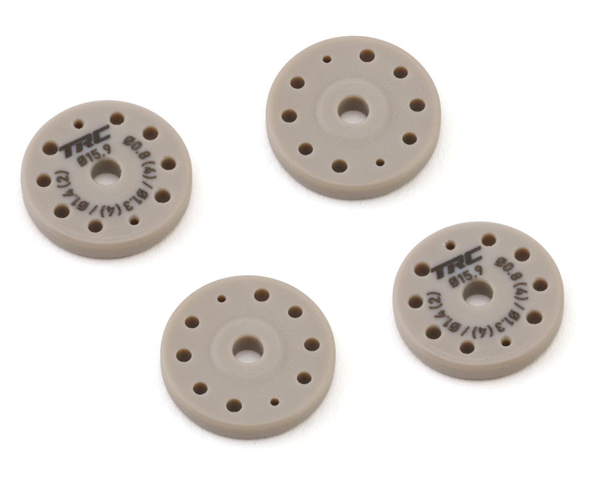 Throttlefinger Racing Concepts Flat Shock piston (4) (0.8mm x 4 + 1.3mm x 4 + 1.4 x 2) (HB/WRC)