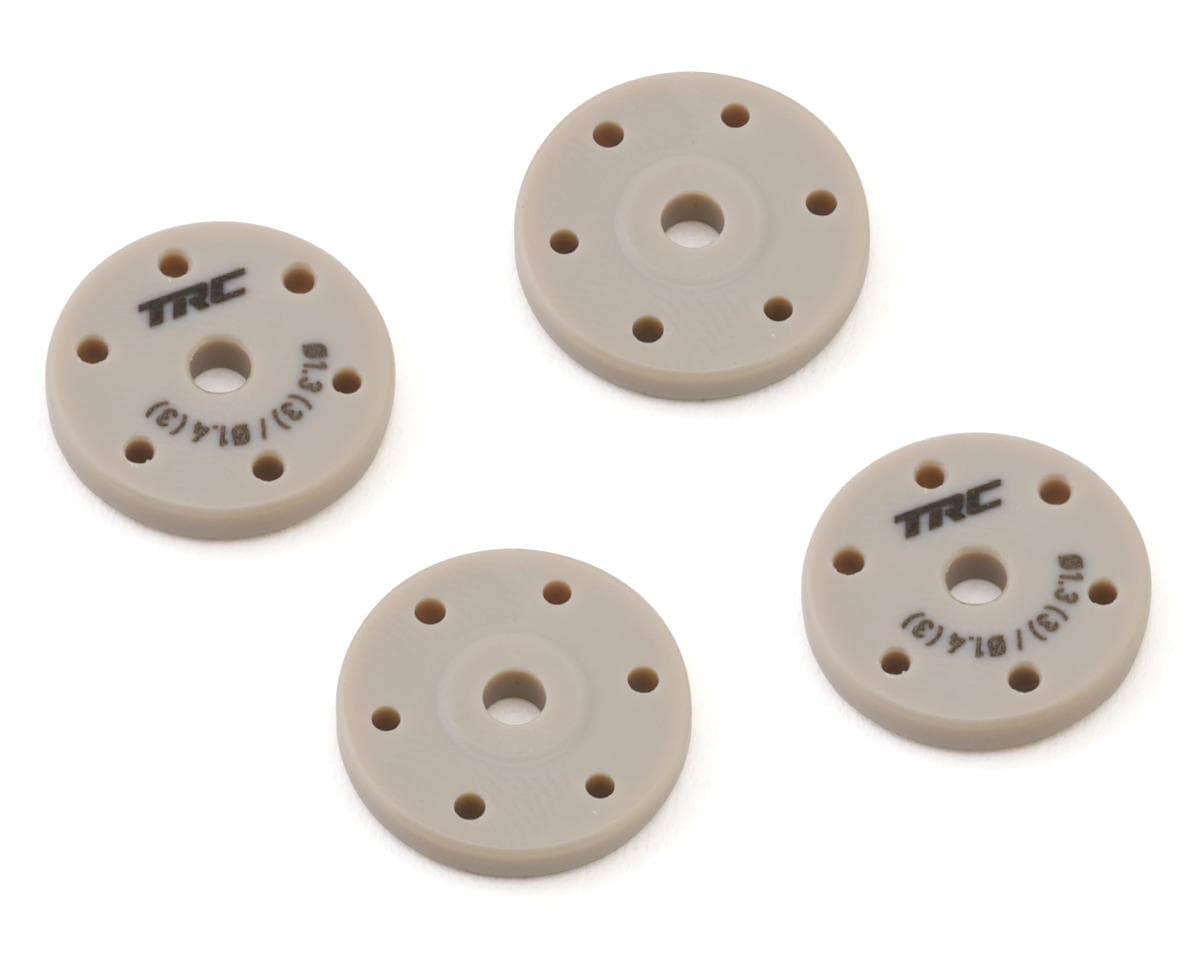 Throttlefinger Racing Concepts Flat Shock piston (4) (1.3mm x 3 + 1.4mm x 3) (HB/WRC)