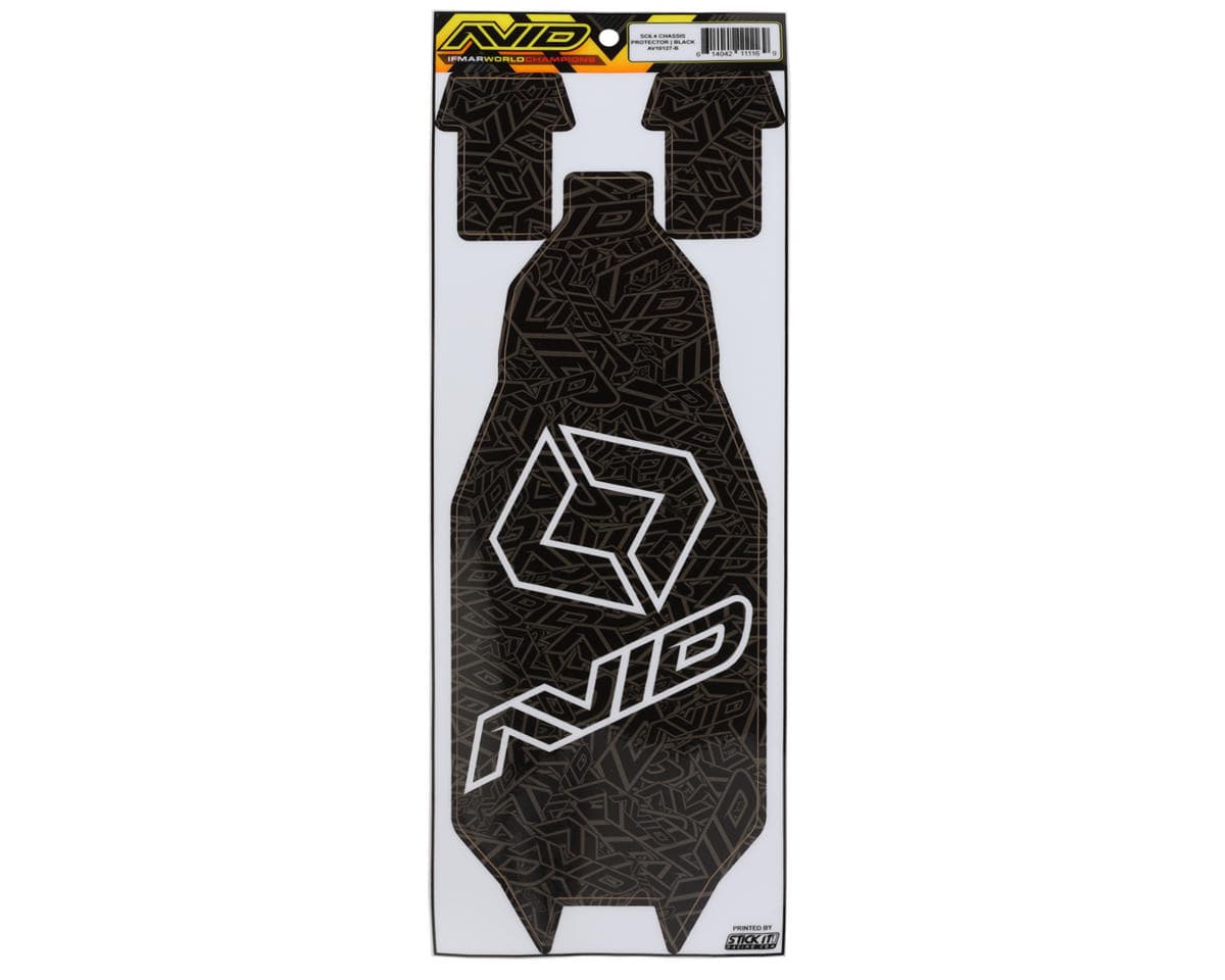 Avid RC Associated RC10SC6.4 Precut Chassis Protective Sheet (Black)