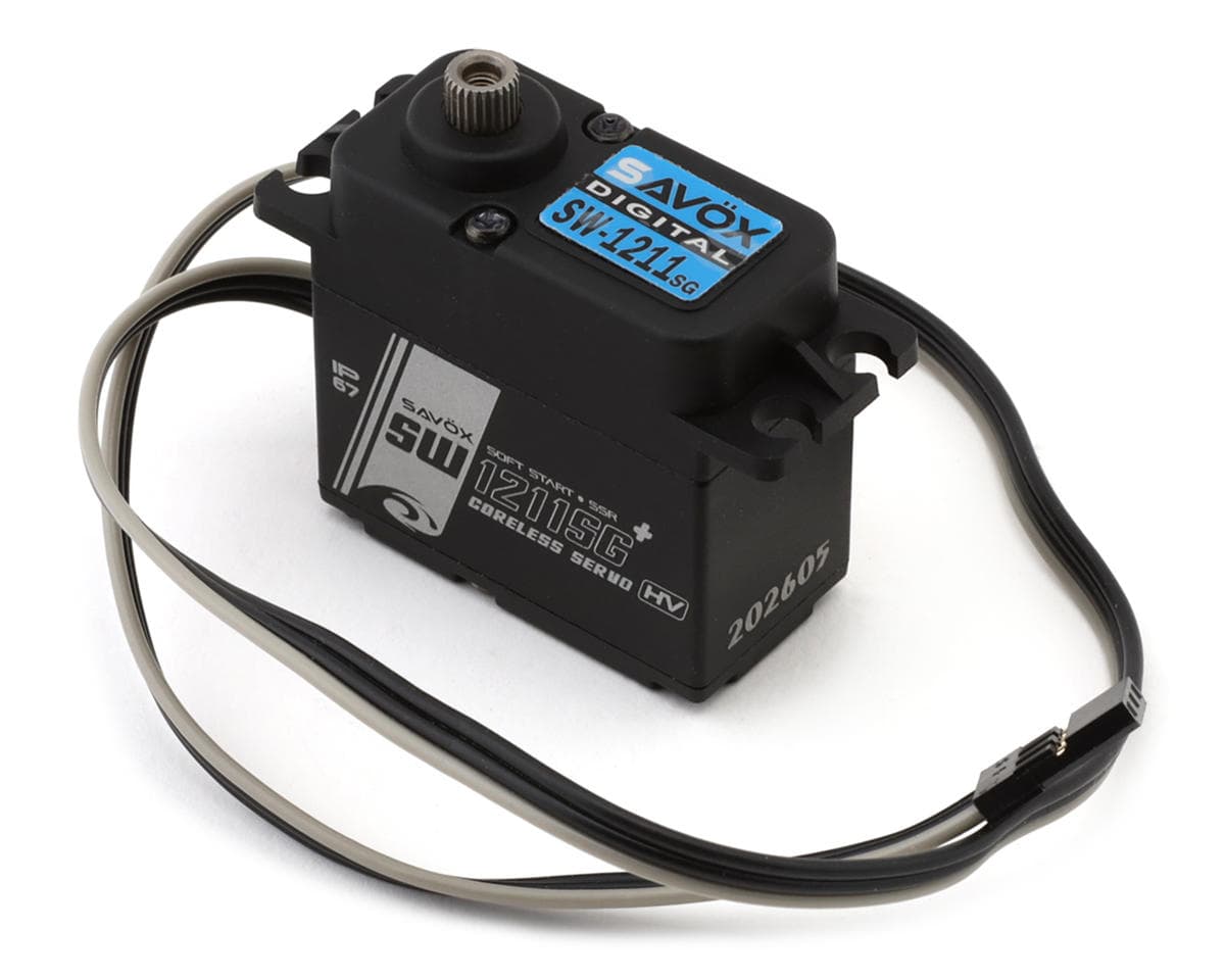 Savox SW-1211SGP Black Edition Hybrid Waterproof Steel Gear Digital Servo (High Voltage)
