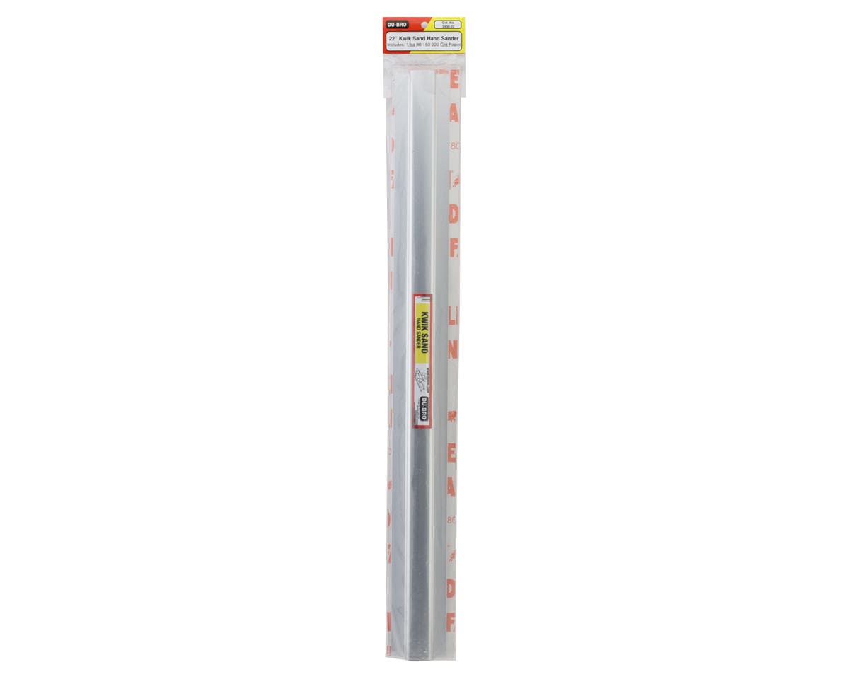DuBro Kwik Sand Hand Sander Multi Grit Pack (22") (#80,#150,#220 Grit)