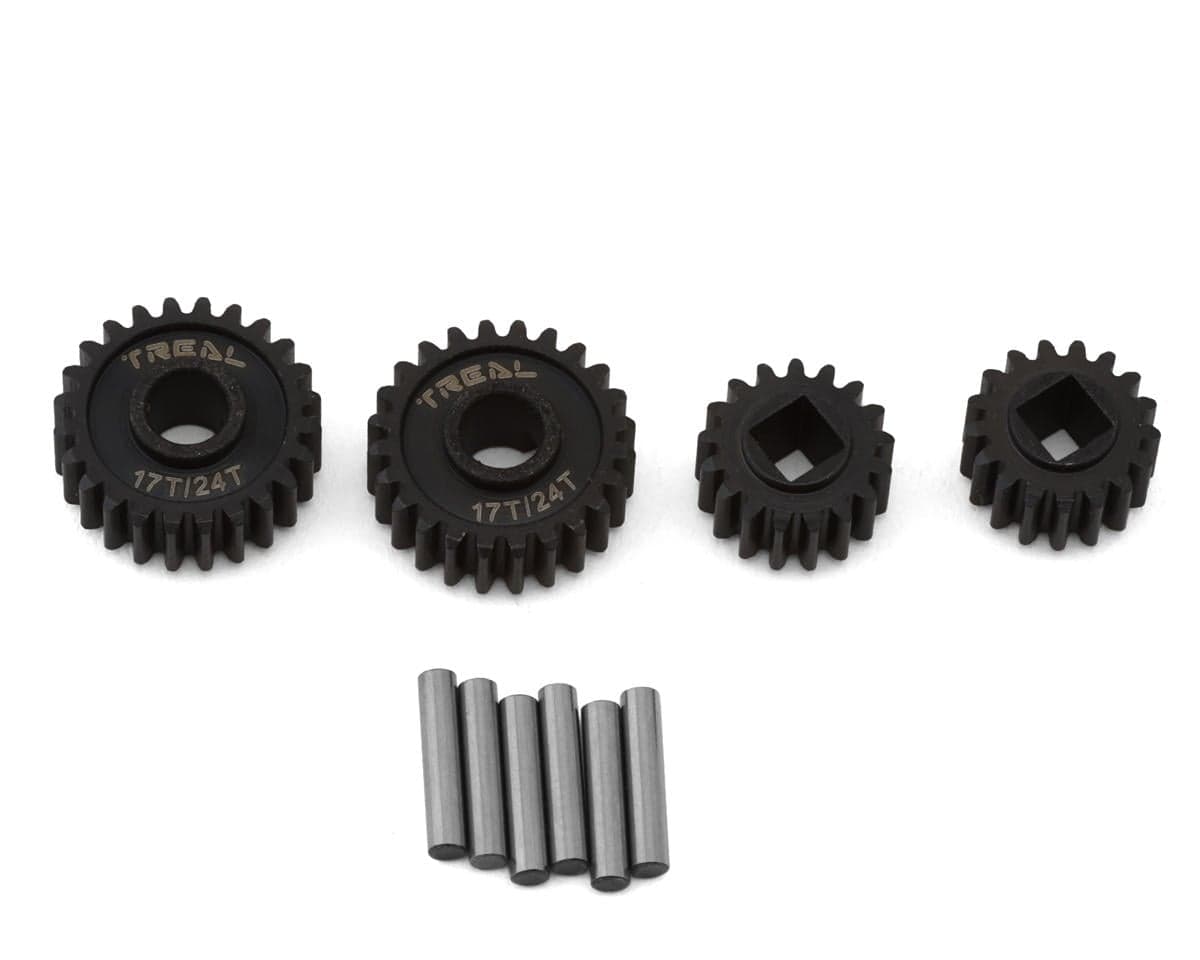 Treal Hobby Axial UTB18 Hardened Steel Overdrive Portal Gears (17T/24T) (21% Overdrive)