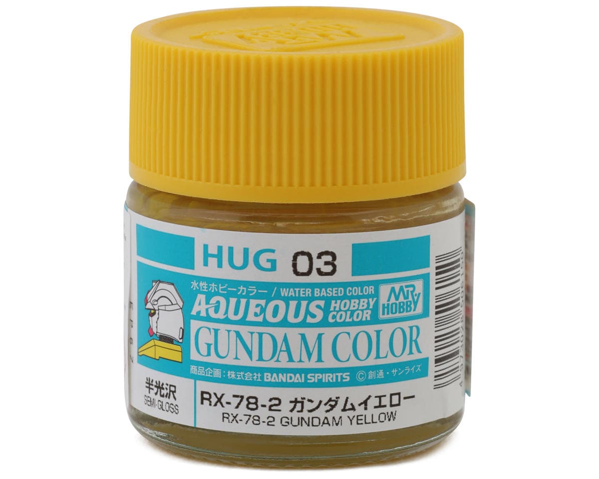 GSI Creos Mr. Hobby "Aqueous Gundam Color" Acrylic paint (RX-78-2 Gundam Yellow) (10ml) (Semi Gloss)