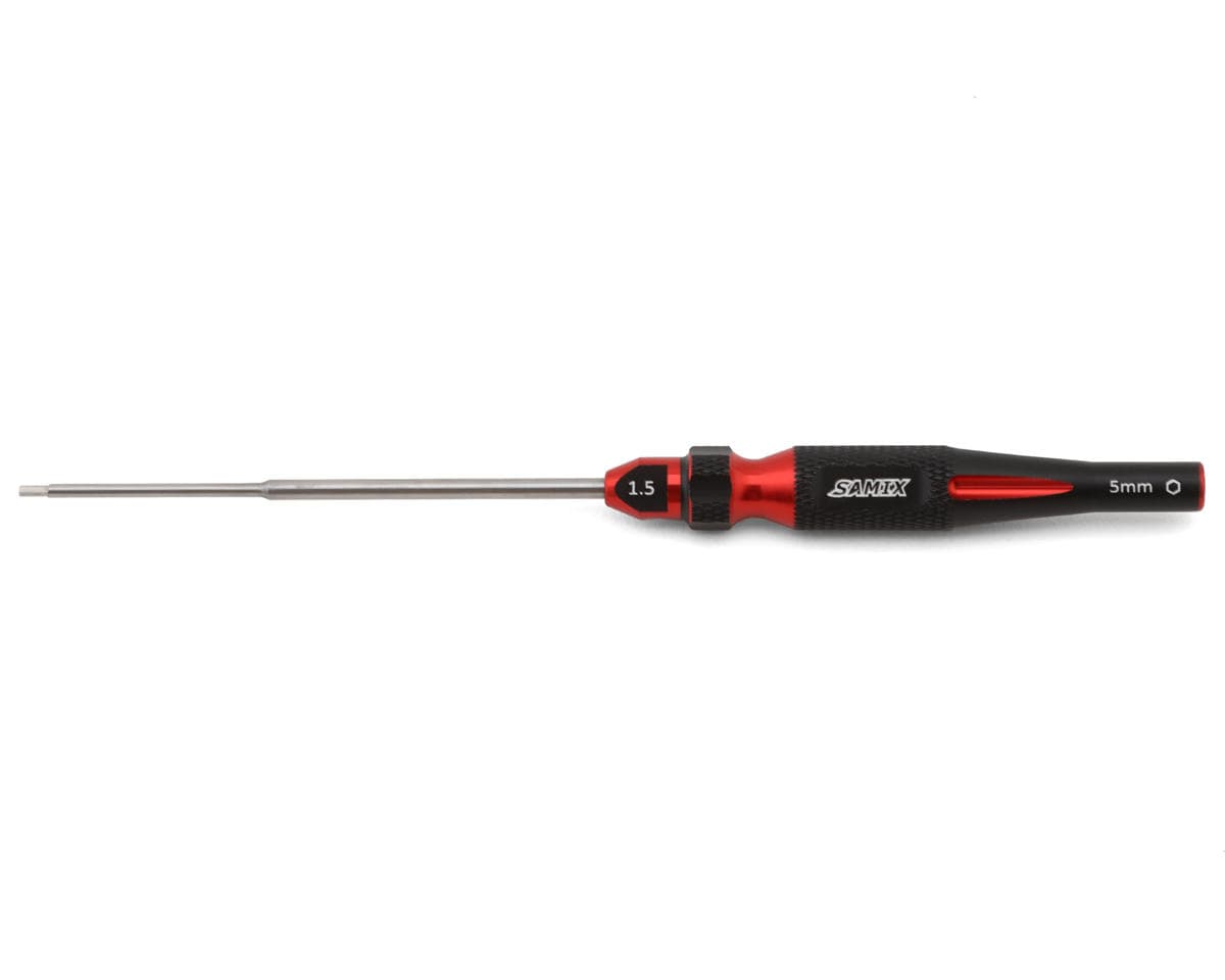Samix 2-in-1 Hex & Nut Driver For Traxxas® TRX-4M™ (Red) (1.5mm Hex/5mm Nut)