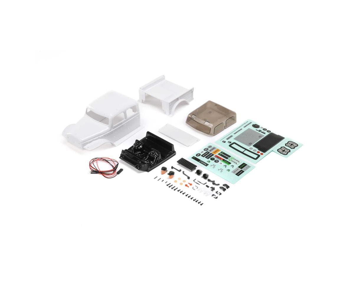 Axial Body, White: SCX24 Dodge Power Wagon