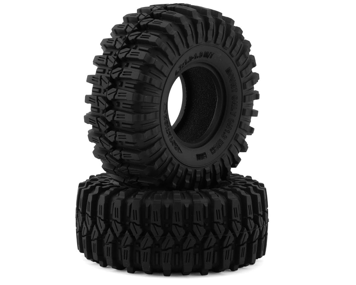Redcat MT-9 Mud-Terrain 1.9" Rock Crawler Tires (2) w/Foam Inserts