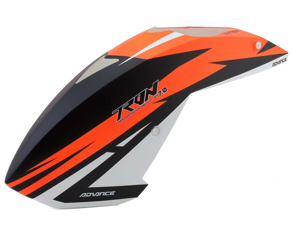 Tron Helicopters Tron 7.0 Advance Canopy (Orange/Black)