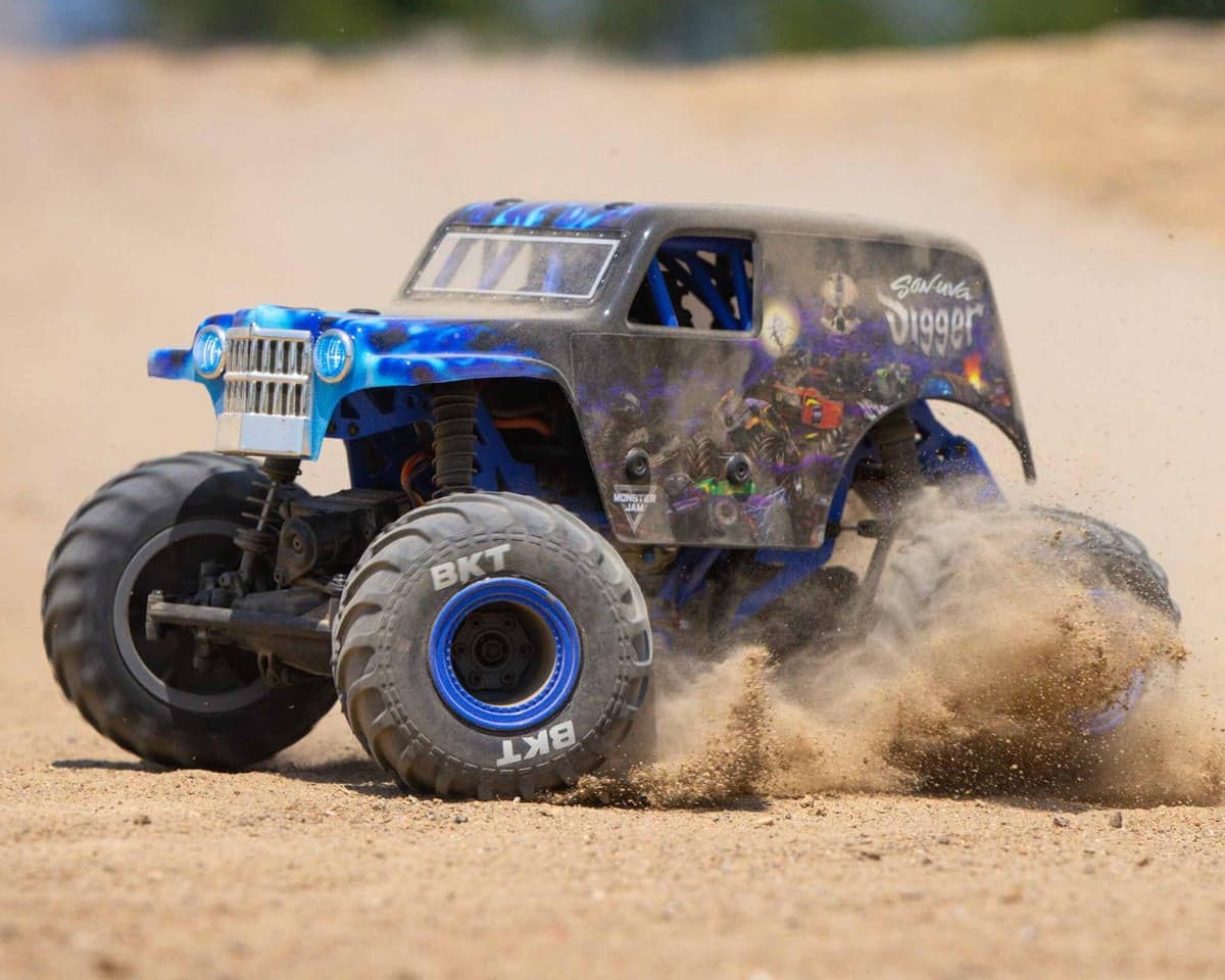 Losi 1/18 Mini LMT 4X4 Brushed RTR Monster Truck (Son-Uva Digger) w/SLT2 2.4GHz Radio, Battery & Charger