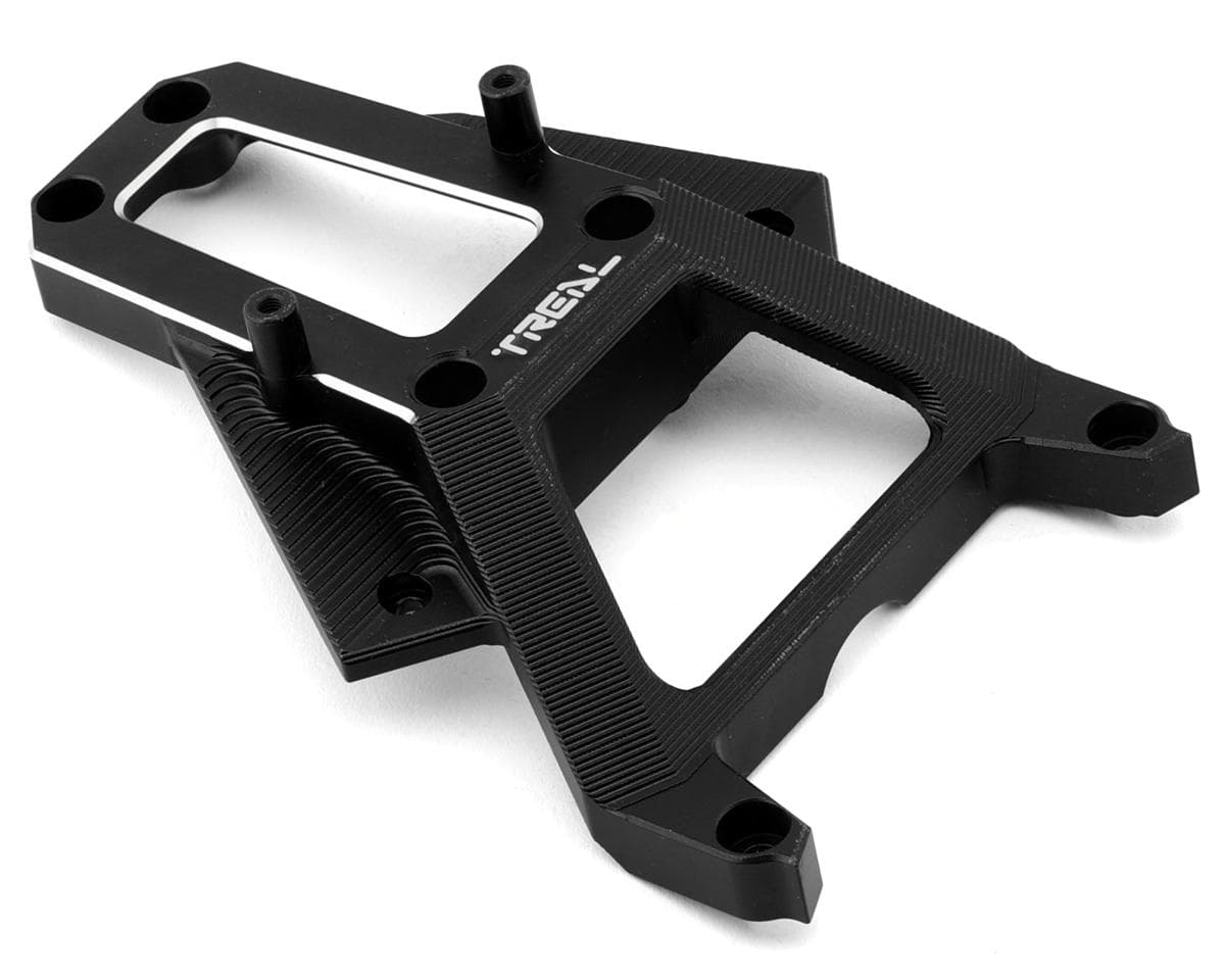 Treal Hobby Aluminum Upper Steering Mount Brace Cover for Traxxas XRT (Black)