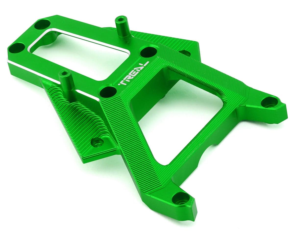 Treal Hobby Aluminum Upper Steering Mount Brace Cover for Traxxas XRT (Green)