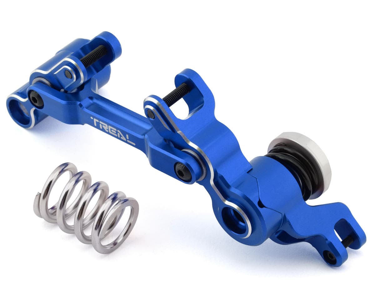 Treal Hobby Aluminum Servo Saver Steering Bell Crank Set for Traxxas XRT (Blue)