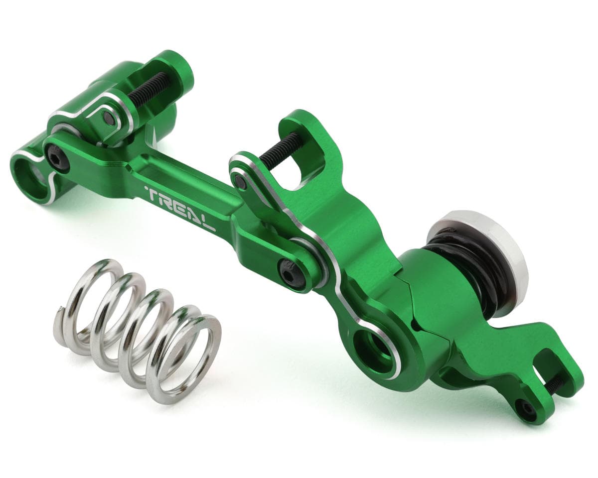 Treal Hobby Aluminum Servo Saver Steering Bell Crank Set for Traxxas XRT (Green)