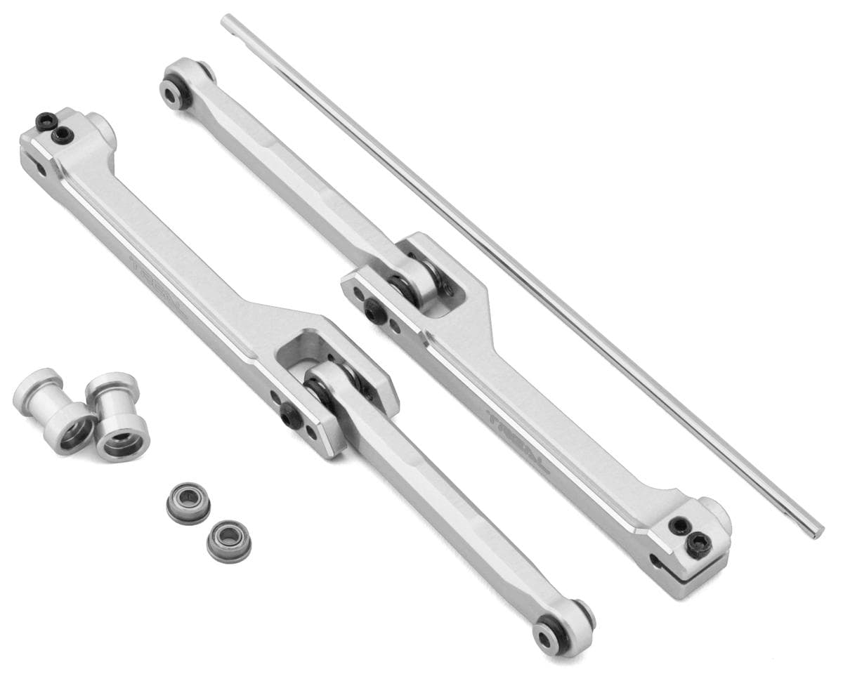 Treal Hobby RBX10 Ryft Aluminum Rear Torsional Sway Bar Set (Silver)