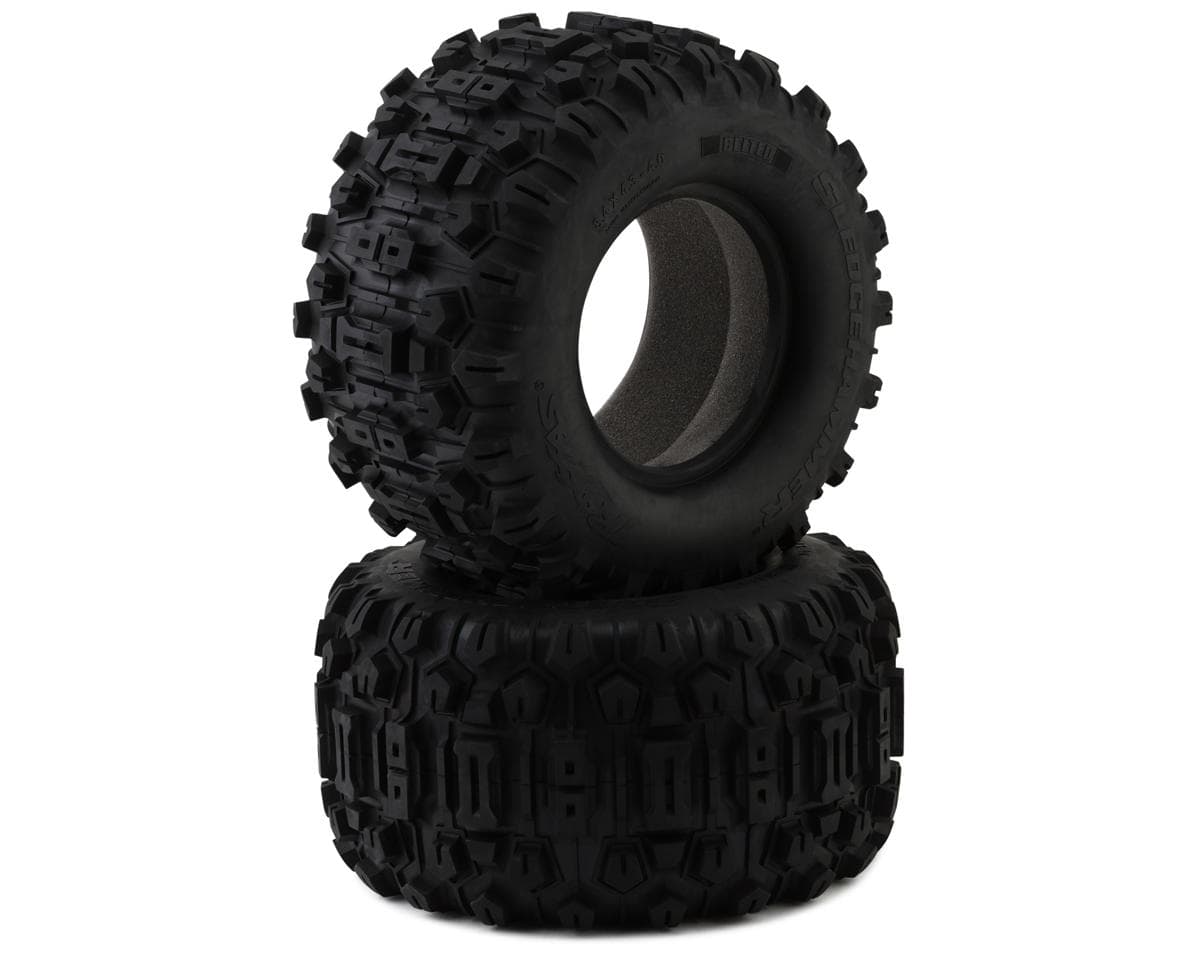 Traxxas X-Maxx 4.3" Belted Sledgehammer Tires (2) (Front/Rear) w/Foam Inserts