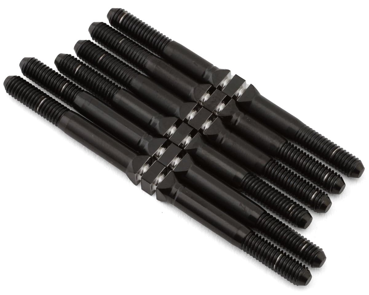 Whitz Racing Products Custom Works Outlaw 5 HyperMax 3.5mm Titanium Turnbuckles (Black) (6)
