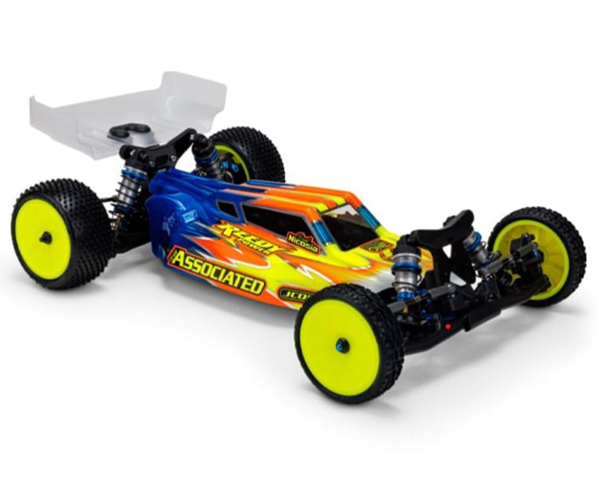 JConcepts Associated RC10B7/B7D "S2" 1/10 Buggy Body w/Turf Wing (Clear) (Light Weight)