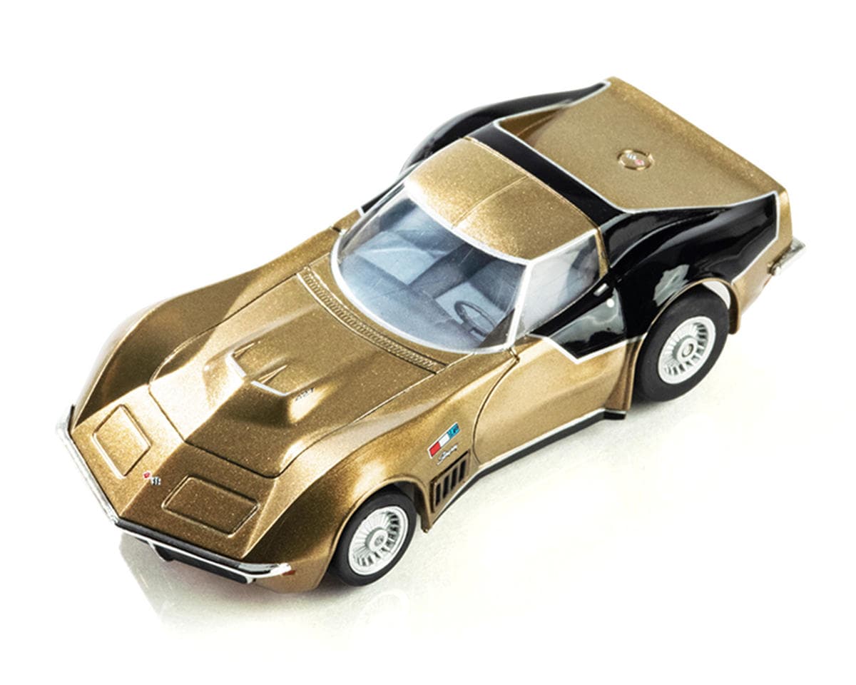 AFX AstroVette 1969 LMP12 LTD HO Slot Car (Gold) (SWB) (Mega G+)