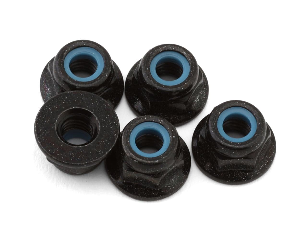 Kyosho 4x5.6mm Steel Flanged Locknuts (5)