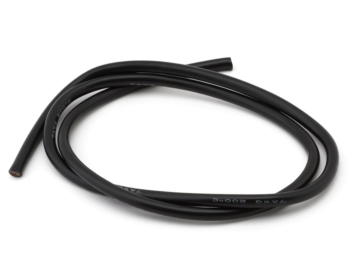 eXcelerate Silicone Wire (Black) (1 Meter) (7AWG)