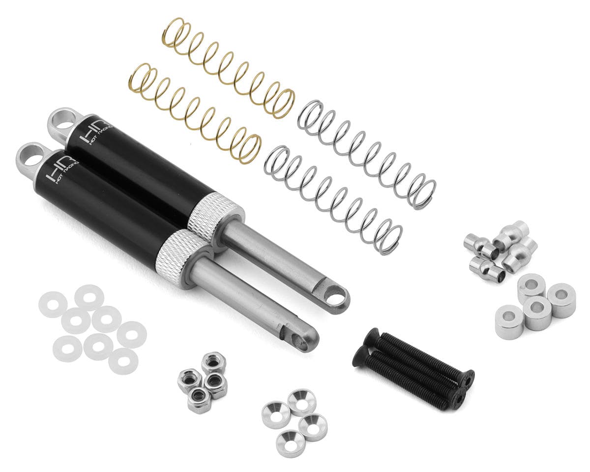 Hot Racing 100mm Internal Spring Air Shocks (Silver) (2)