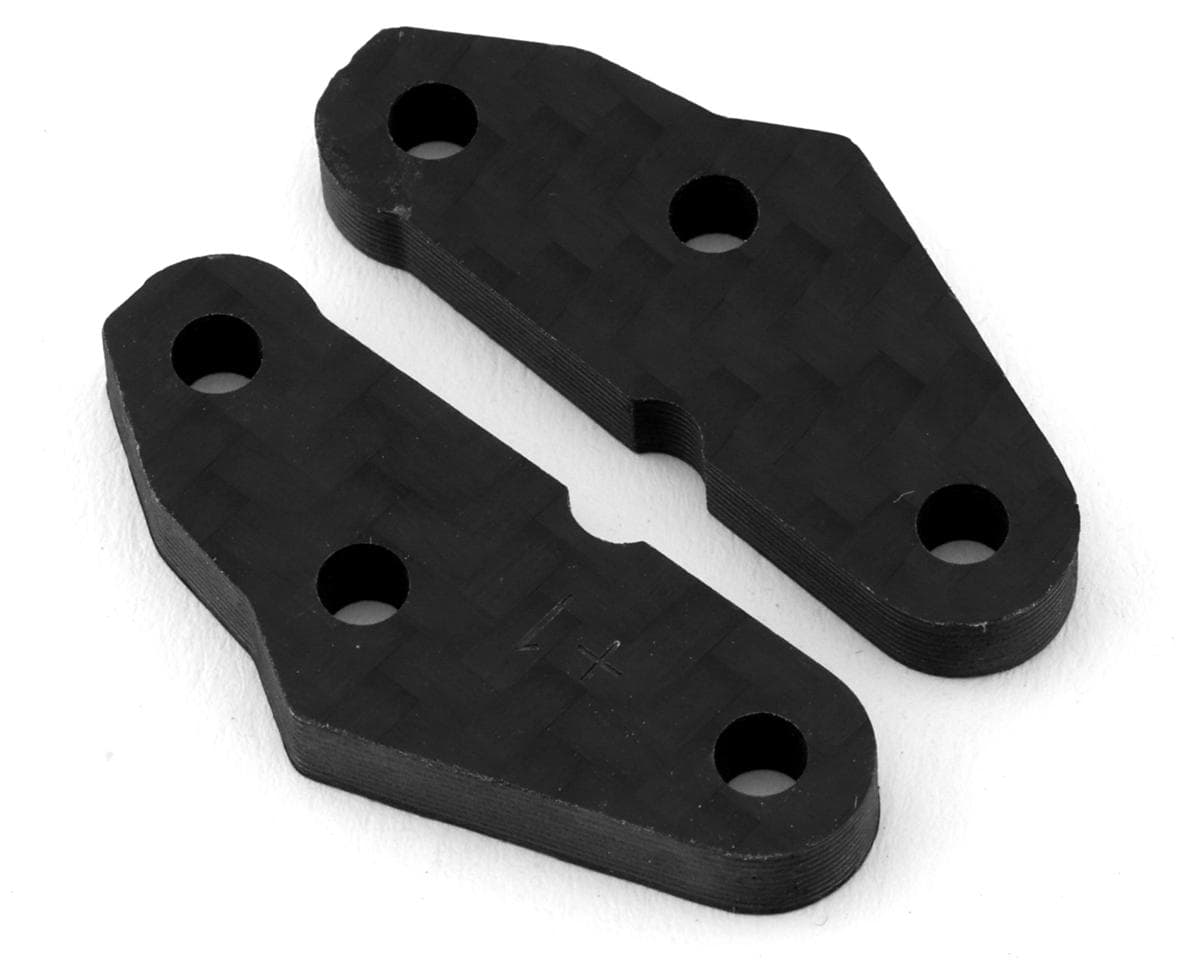 J&T Bearing Co. Associated RC8B4/4.1 Heavy Duty Carbon Fiber Ackerman Plates (2) (+1)