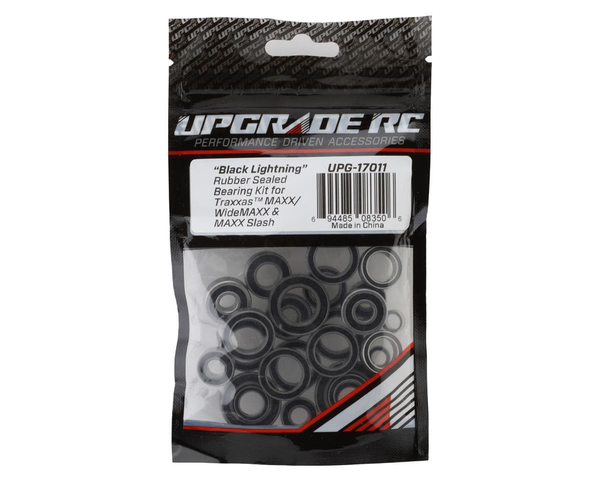 UpGrade RC "Black Lightning" Rubber Sealed Bearing Kit for Traxxas® Maxx®/WideMaxx®/Maxx Slash®