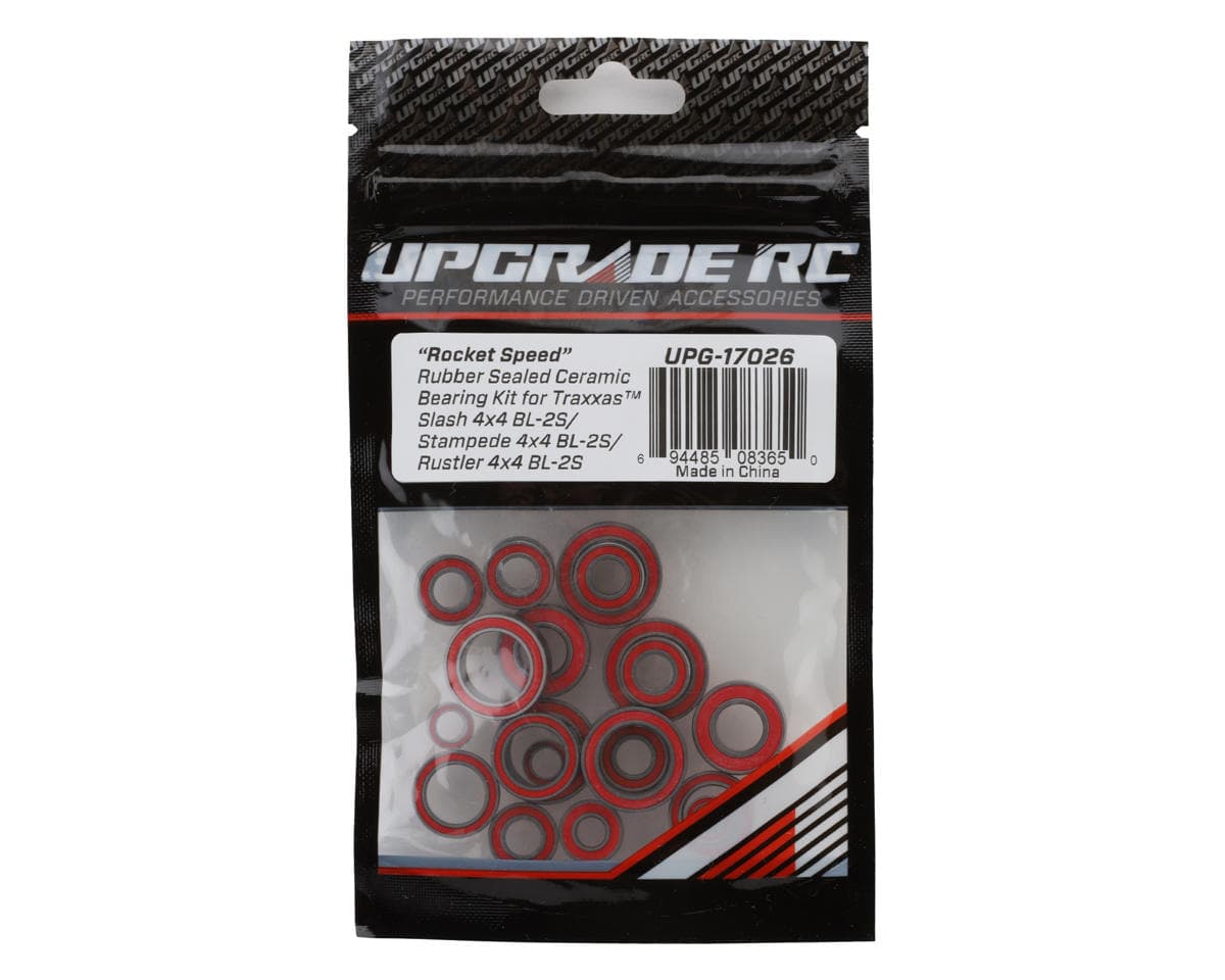 UpGrade RC "Rocket Speed" Rubber Sealed Ceramic Bearing Kit for Traxxas® BL-2S 4x4 Slash®/Stampede®/Rustler®