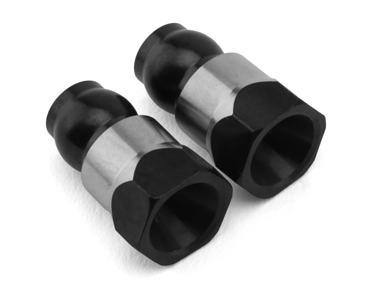 JConcepts RC10B7/B7D 10mm Fin Titanium Rear Stand-Off (Black) (2)