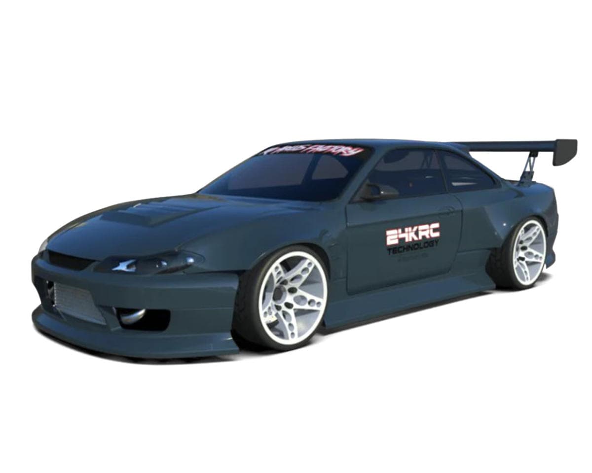 24K RC Technology 1/10 James Deane Nissan S14.9 Drift Body (Clear) (257mm Wheelbase)