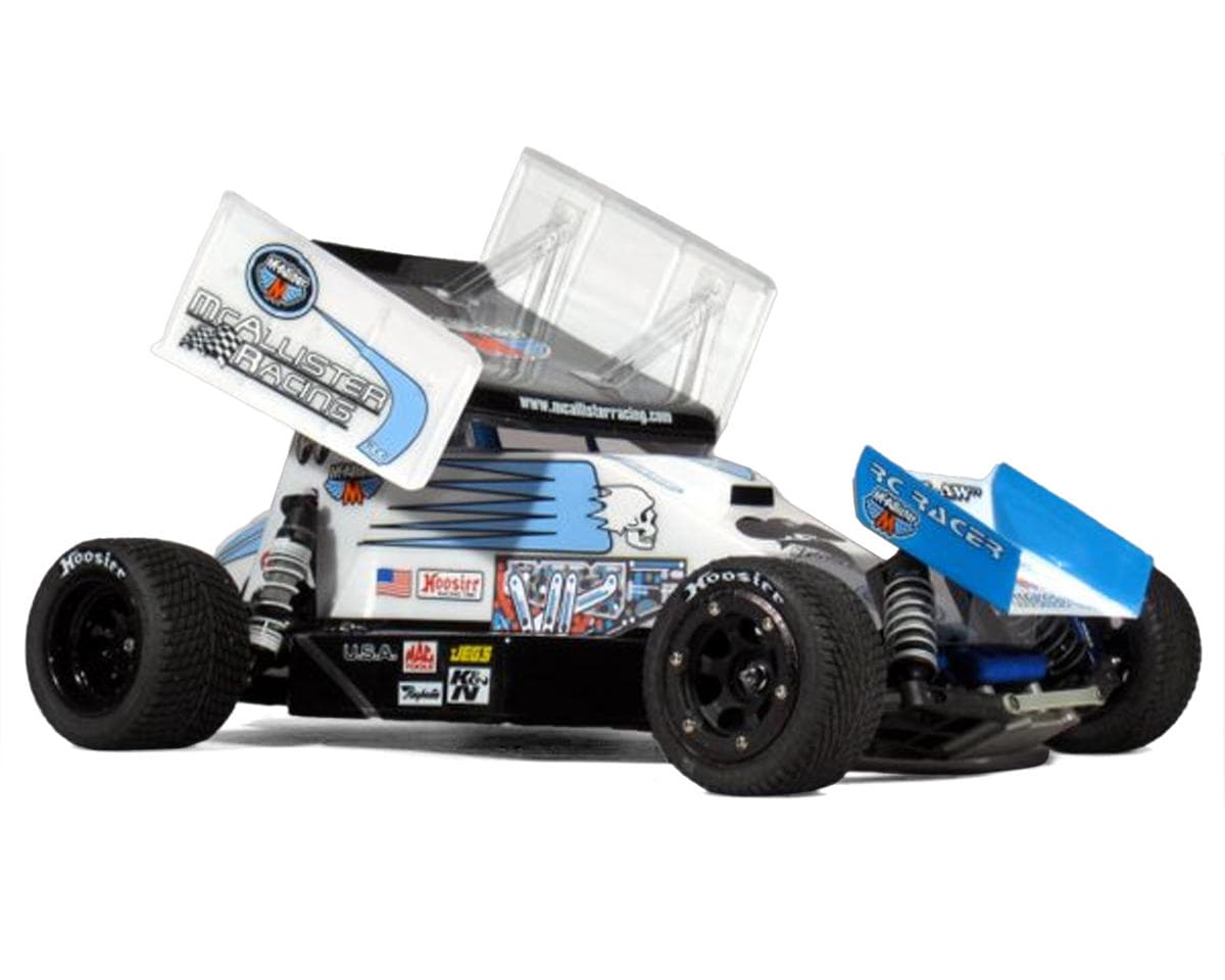 McAllister Racing Mercer Sprint 1/10 Dirt Oval Body (Clear) (.080) w/Sprint Wings