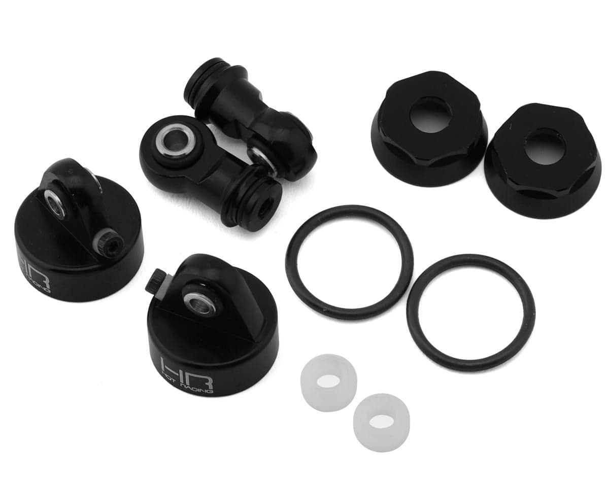 Hot Racing Traxxas UDR Aluminum Shock Upgrade Kit (Black) (2)