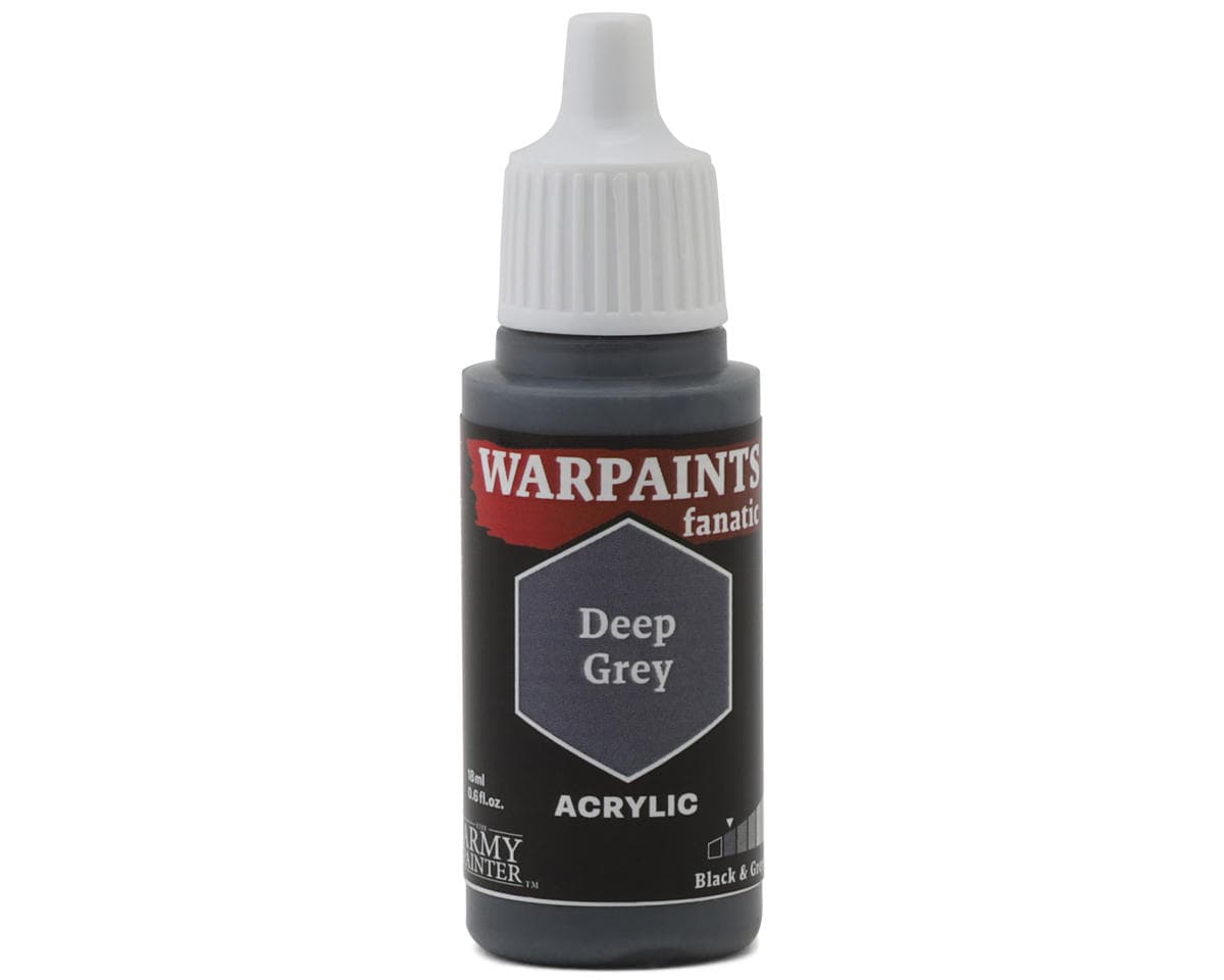Army Painter Warpaints Fanatic Acrylic Hobby Paint (Deep Grey) (18ml)
