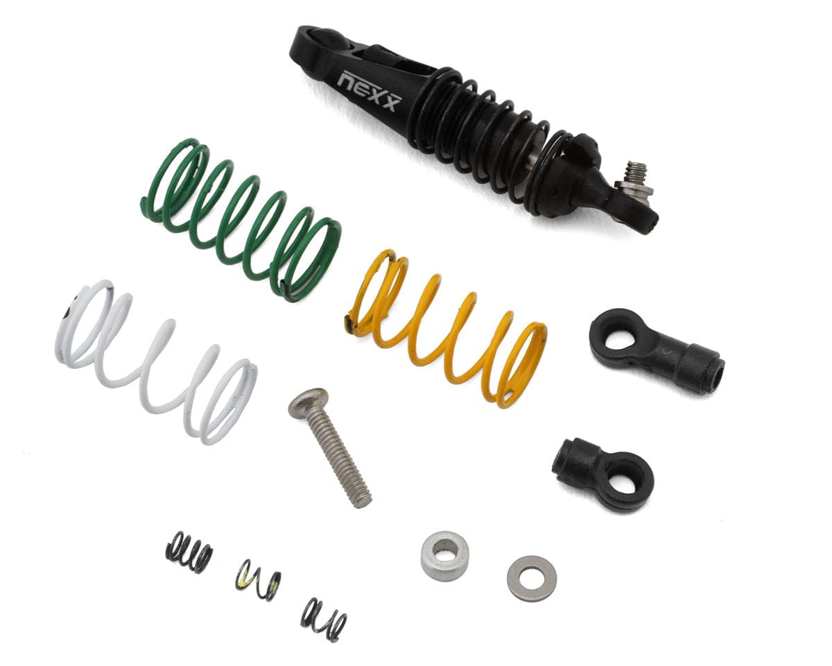 NEXX Racing Mini-Z Premium Aluminum Dual Spring Oil-Filled Center Shock (Black) w/Tuning Springs