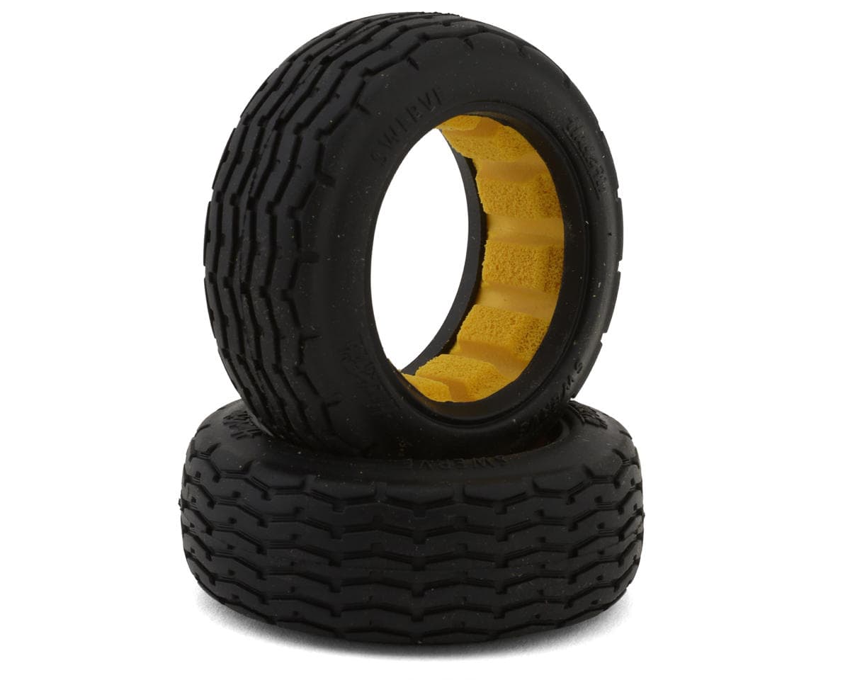 HackFab Losi Mini-B Swerve Mini Front Oval Tires (2) (Soft) w/Closed Cell Foam Inserts