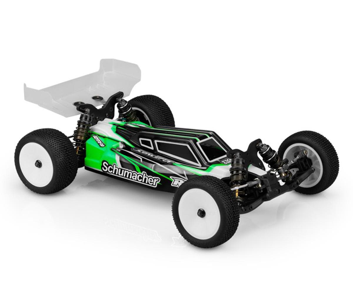 JConcepts XRAY XB4 "P2" 1/10 Buggy Body w/Two Wings (Clear) (Lightweight) (2024/2025/2026)