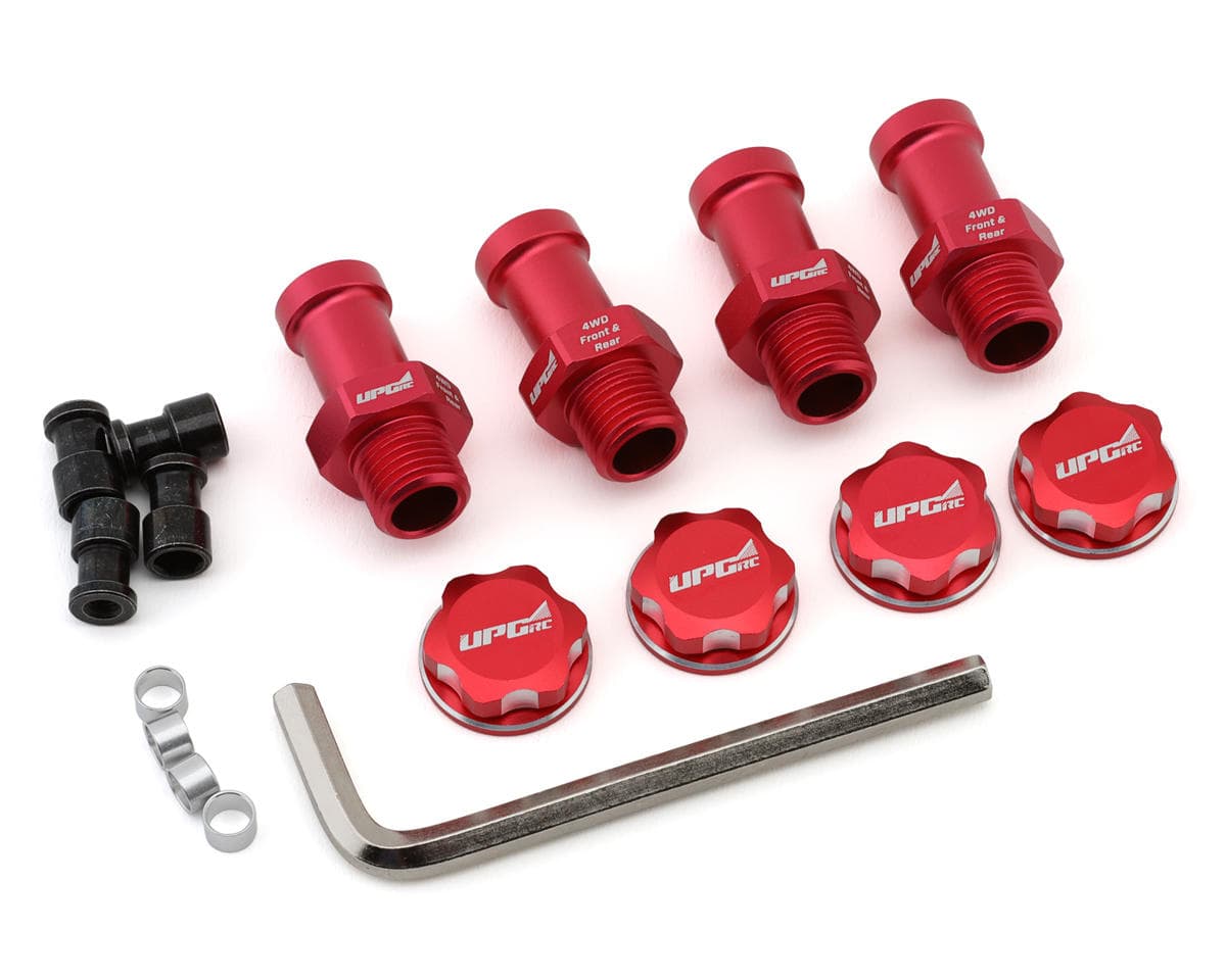 UpGrade RC Aluminum 17mm Hex Conversion for Traxxas® Stampede® 4X4 (Red) - Direct Fit w/UpGrade RC 2.8" Tires