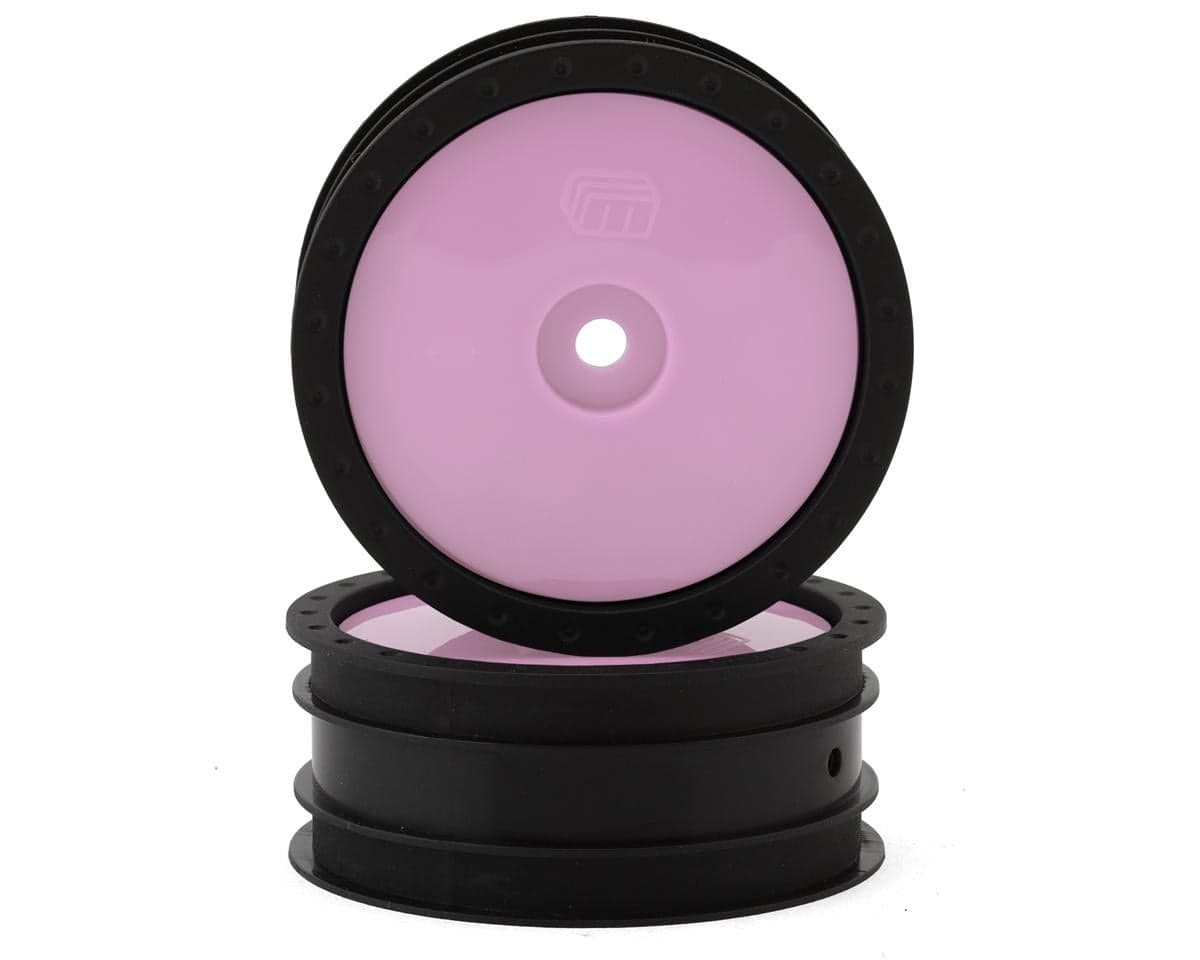 Whitz Racing Products 1/10 Whiplash Front 2.2" Sprint Car Wheels (Pink) (2) (12mm Hex)