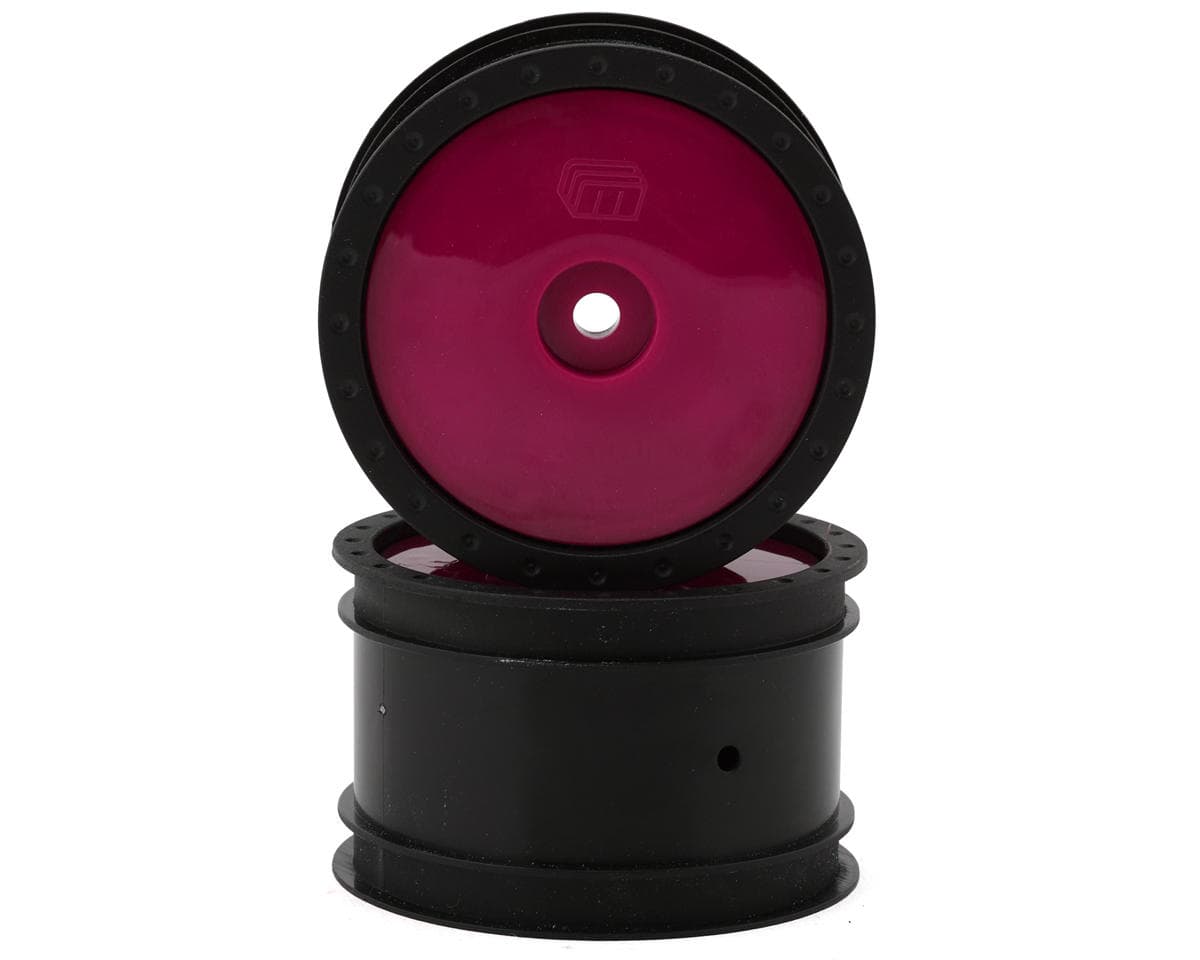 Whitz Racing Products 1/10 Whiplash Rear 2.2" Sprint Car Wheels (Hot Pink) (2) (12mm Hex)
