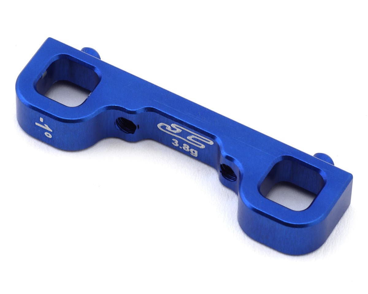 JConcepts Team Associated RC10B7 Aluminum Arm Mount "C Block" (-1 Deg) (Blue)
