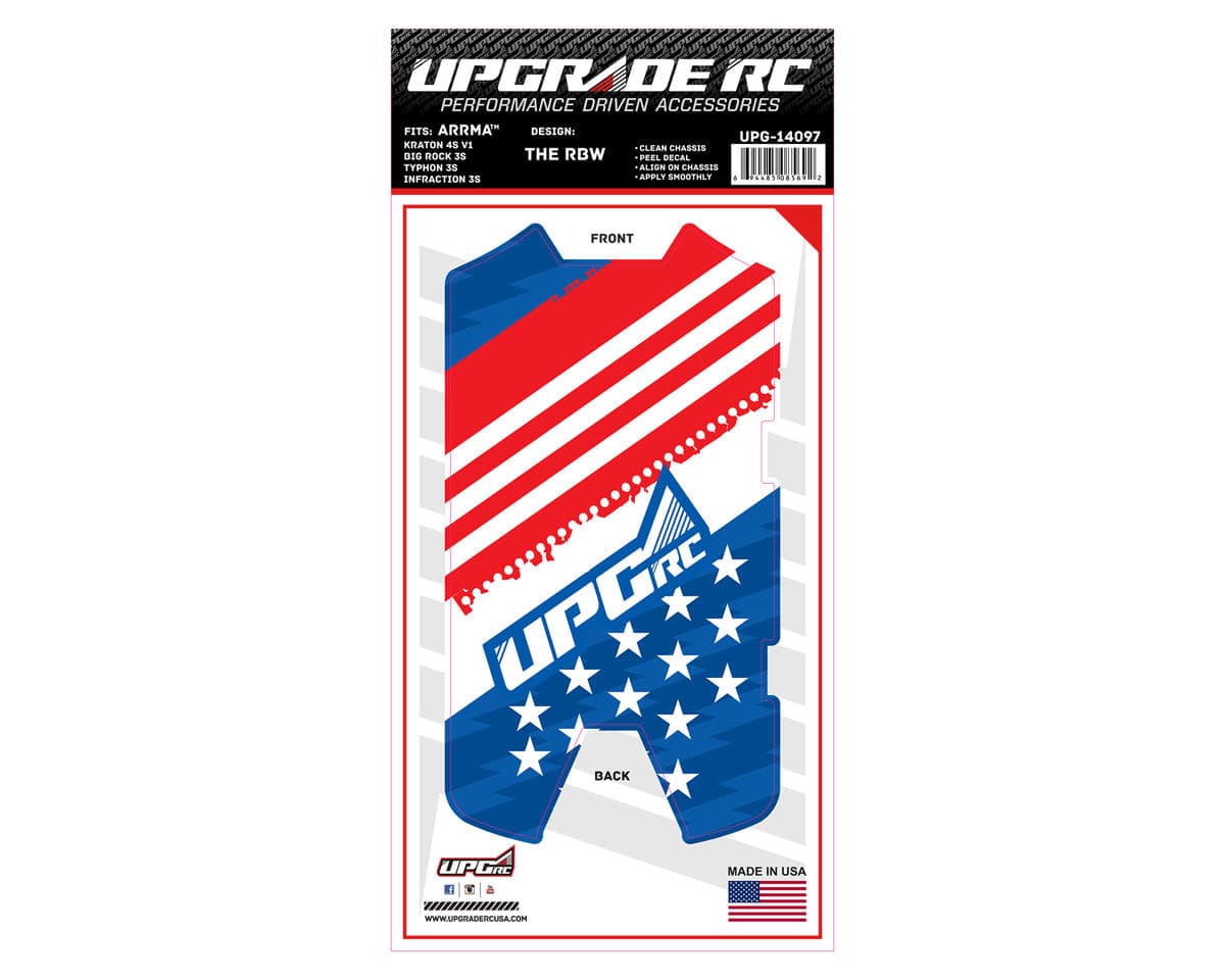 UpGrade RC Chassis Protector for Arrma® 3S (The RWB) (1) (Big Rock 3S/Typhon 3S/Infraction 3S)