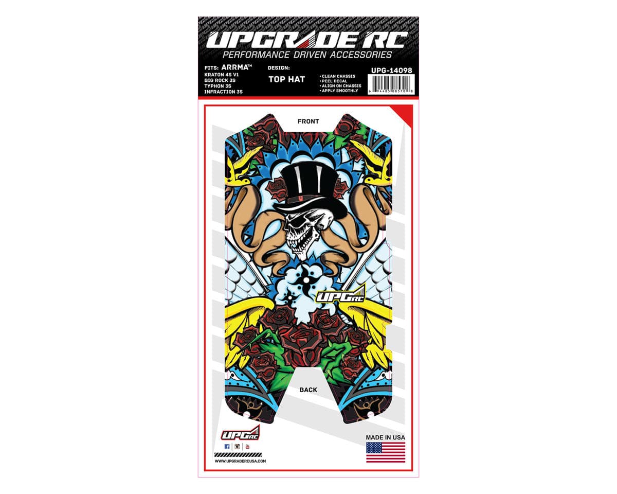 UpGrade RC Chassis Protector for Arrma® 3S (TopHat) (1) (Big Rock 3S/Typhon 3S/Infraction 3S)