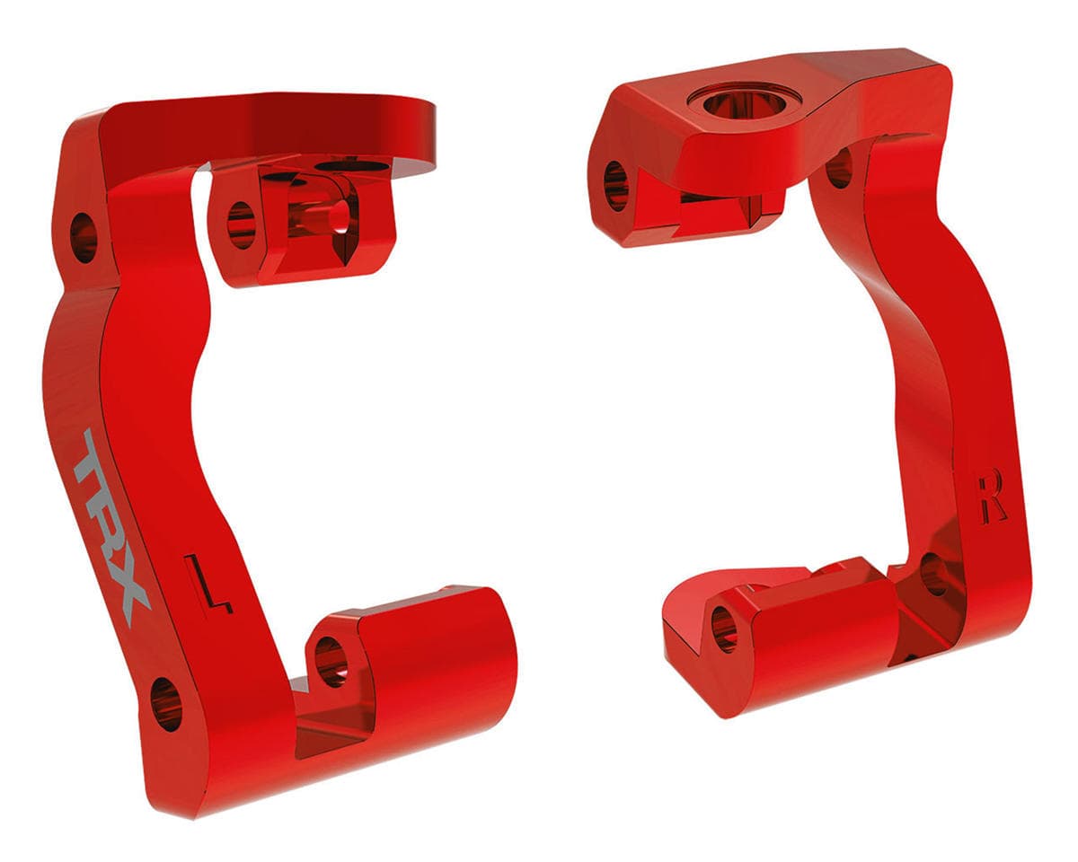 Traxxas Mini Maxx® Aluminum Caster Blocks (Red) (2)