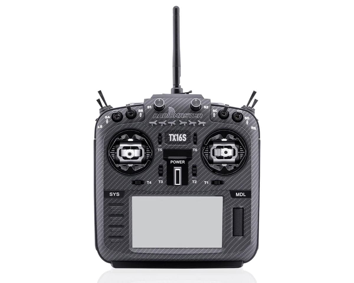 RadioMaster TX16S MKII Max 2.4GHz 16-Channel Radio System w/AG01 Gimbal (ELRS) (Black)